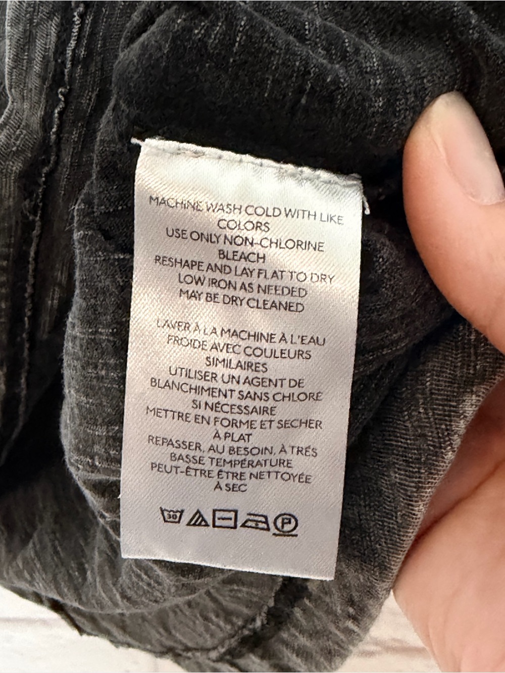 Pilcro Washed Black Sleeveless Crew Tank - Picture 8 of 10